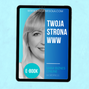 Mockup e-booka Twoja strona WWW KIngi Wesołej